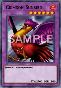 Crimson Sunbird, Yu-Gi-Oh! card, FIRE