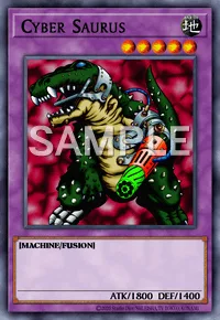 Cyber Saurus, Yu-Gi-Oh! card, EARTH