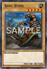 Sand Stone, Yu-Gi-Oh! card, EARTH