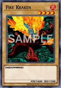 Fire Kraken, Yu-Gi-Oh! card, FIRE