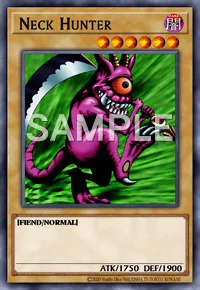Neck Hunter, Yu-Gi-Oh! card, DARK