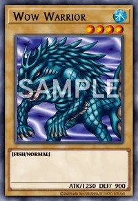 Wow Warrior, Yu-Gi-Oh! card, WATER