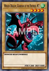 Winged Dragon, Guardian of the Fortress #2, Yu-Gi-Oh! card, WIND
