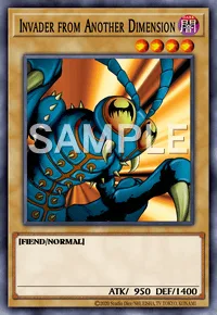 Invader from Another Dimension, Yu-Gi-Oh! card, DARK