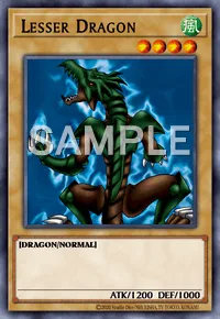 Lesser Dragon, Yu-Gi-Oh! card, WIND