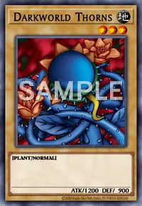 Darkworld Thorns, Yu-Gi-Oh! card, EARTH
