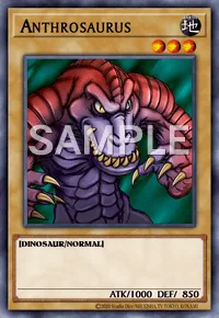 Anthrosaurus, Yu-Gi-Oh! card, EARTH