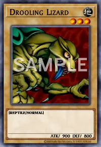Drooling Lizard, Yu-Gi-Oh! card, EARTH