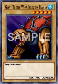 Giant Turtle Who Feeds on Flames, Yu-Gi-Oh! card, WATER