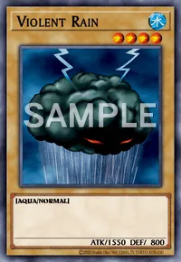Violent Rain, Yu-Gi-Oh! card, WATER