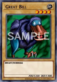 Great Bill, Yu-Gi-Oh! card, EARTH