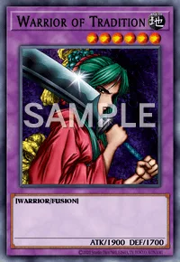 Warrior of Tradition, Yu-Gi-Oh! card, EARTH