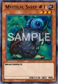 Mystical Sheep #1, Yu-Gi-Oh! card, EARTH