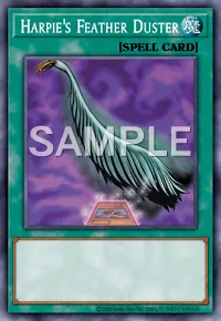 Harpie's Feather Duster, Yu-Gi-Oh! card, SPELL