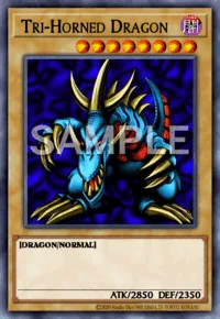 Tri-Horned Dragon, Yu-Gi-Oh! card, DARK