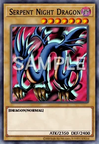 Serpent Night Dragon, Yu-Gi-Oh! card, DARK