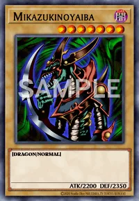 Mikazukinoyaiba, Yu-Gi-Oh! card, DARK
