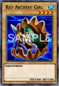 Red Archery Girl, Yu-Gi-Oh! card, WATER