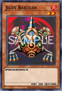 Jigen Bakudan, Yu-Gi-Oh! card, FIRE