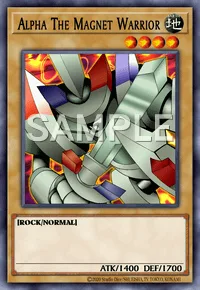 Alpha The Magnet Warrior, Yu-Gi-Oh! card, EARTH