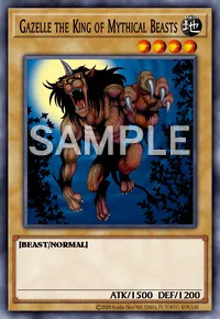 Gazelle the King of Mythical Beasts, Yu-Gi-Oh! card, EARTH