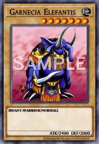 Garnecia Elefantis, Yu-Gi-Oh! card, EARTH