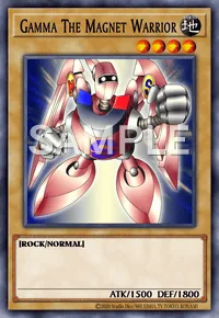 Gamma The Magnet Warrior, Yu-Gi-Oh! card, EARTH