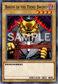 Baron of the Fiend Sword, Yu-Gi-Oh! card, DARK