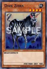 Dark Zebra, Yu-Gi-Oh! card, EARTH