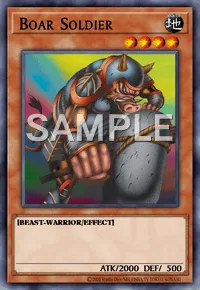 Boar Soldier, Yu-Gi-Oh! card, EARTH