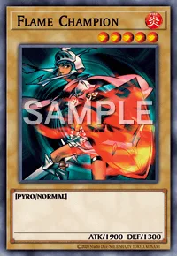 Flame Champion, Yu-Gi-Oh! card, FIRE