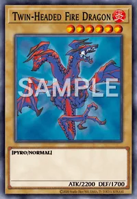 Twin-Headed Fire Dragon, Yu-Gi-Oh! card, FIRE