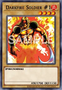 Darkfire Soldier #1, Yu-Gi-Oh! card, FIRE
