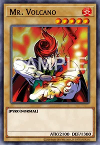 Mr. Volcano, Yu-Gi-Oh! card, FIRE