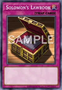 Solomon's Lawbook, Yu-Gi-Oh! card, TRAP