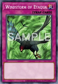 Windstorm of Etaqua, Yu-Gi-Oh! card, TRAP