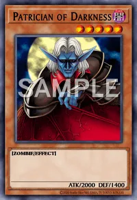 Patrician of Darkness, Yu-Gi-Oh! card, DARK