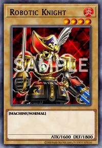 Robotic Knight, Yu-Gi-Oh! card, FIRE