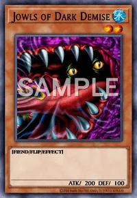 Jowls of Dark Demise, Yu-Gi-Oh! card, WATER