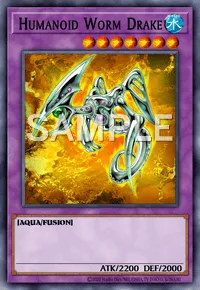 Humanoid Worm Drake, Yu-Gi-Oh! card, WATER