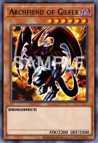 Archfiend of Gilfer, Yu-Gi-Oh! card, DARK
