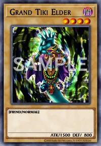 Grand Tiki Elder, Yu-Gi-Oh! card, DARK