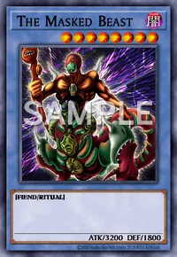 The Masked Beast, Yu-Gi-Oh! card, DARK