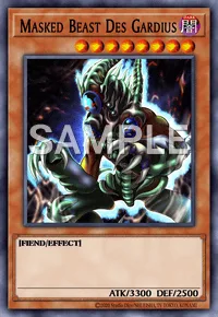 Masked Beast Des Gardius, Yu-Gi-Oh! card, DARK