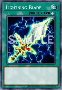 Lightning Blade, Yu-Gi-Oh! card, SPELL