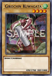 Girochin Kuwagata, Yu-Gi-Oh! card, WIND