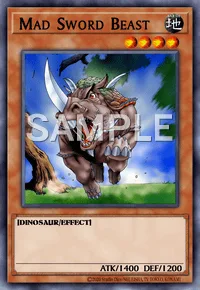 Mad Sword Beast, Yu-Gi-Oh! card, EARTH