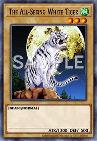 The All-Seeing White Tiger, Yu-Gi-Oh! card, WIND