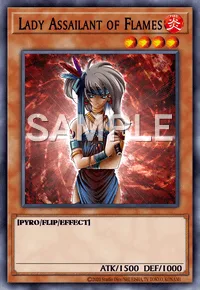 Lady Assailant of Flames, Yu-Gi-Oh! card, FIRE