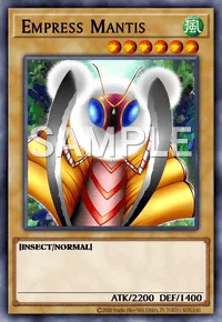 Empress Mantis, Yu-Gi-Oh! card, WIND